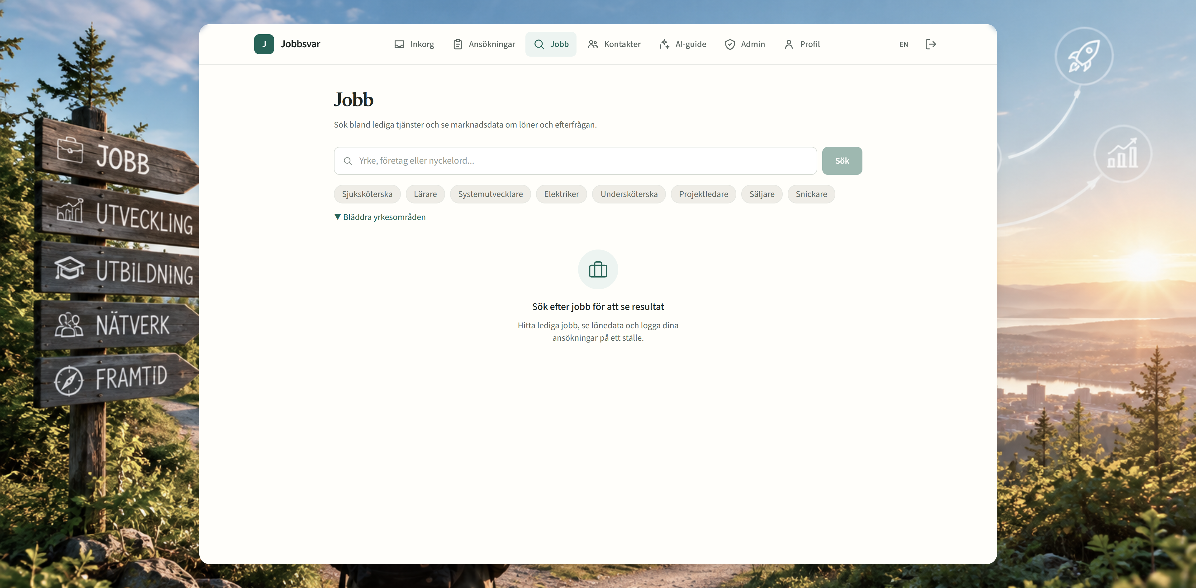 Jobbsvar skärmdump